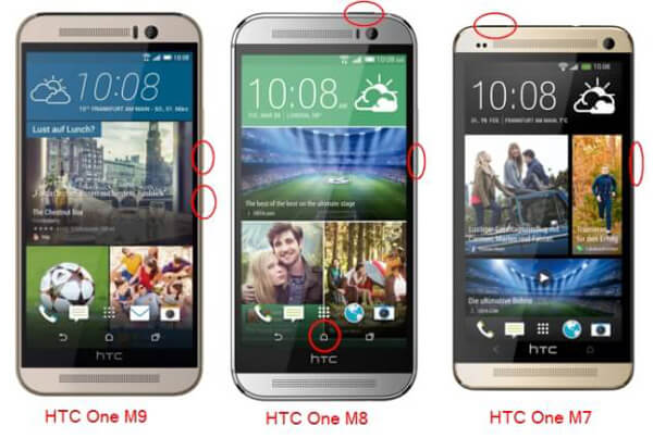 Combinación de teclas HTC para captura de pantalla