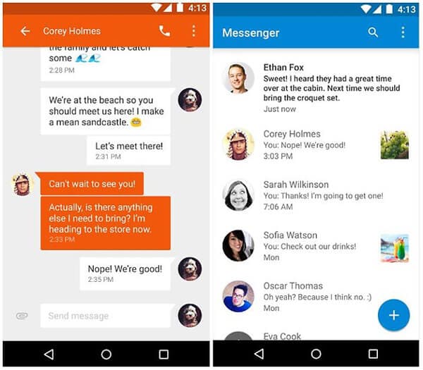 La mejor aplicación de SMS para Android - Google Messenger