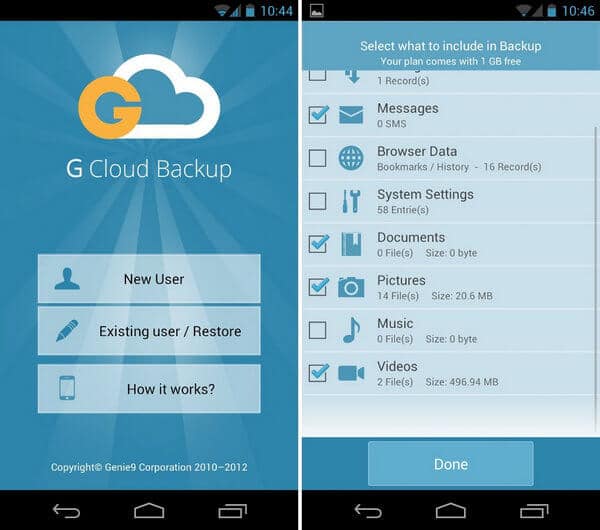 G Backup Cloud
