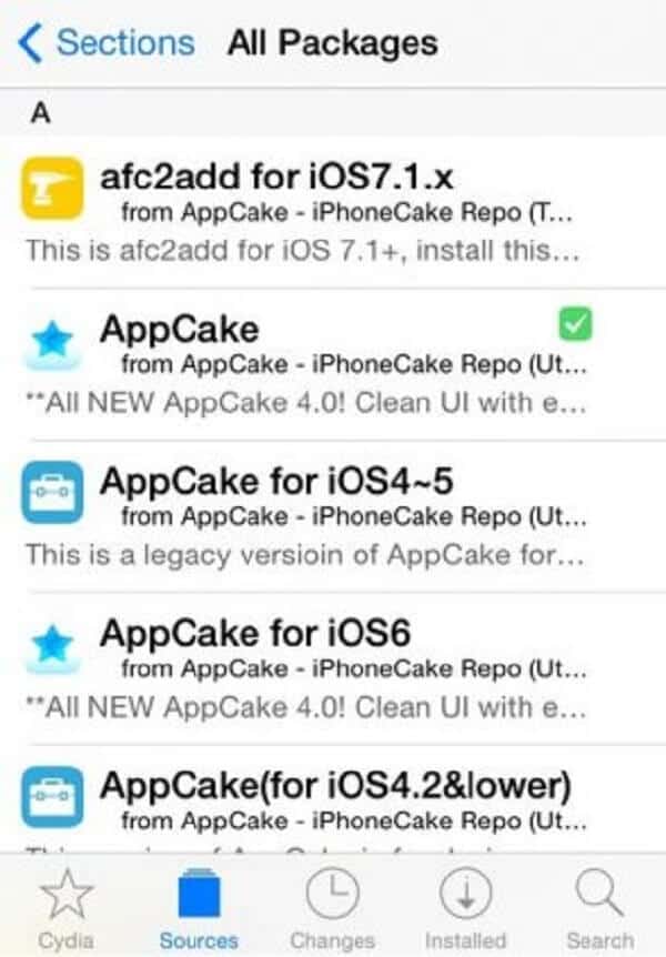 Instalar AppCake
