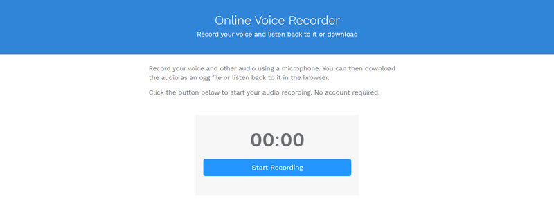 Grabadora de audio en línea Virtualspeech