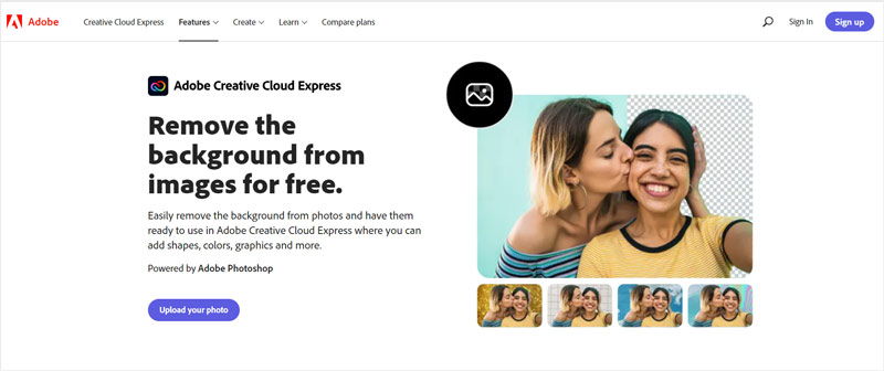 Adobe Creative Cloud Express en línea