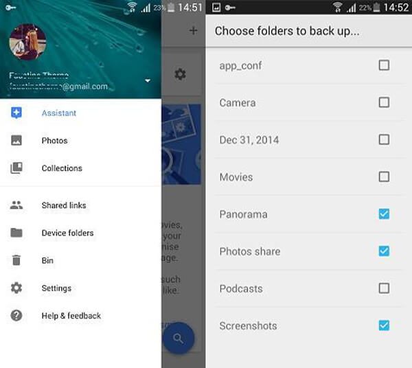 Copia de seguridad de fotos de Android con Google+