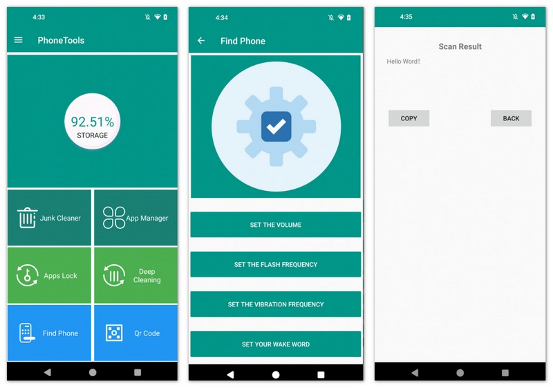 Interfaz de Fonetools