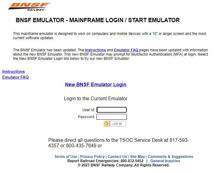 Emulador BNSF