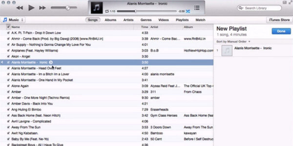 Crear lista de reproducción en iTunes