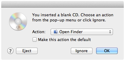 Insertar CD en Mac