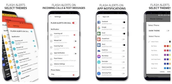 Alertas Flash en llamadas y alertas