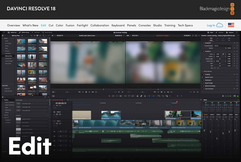 DaVinci Resolve 18 Editar