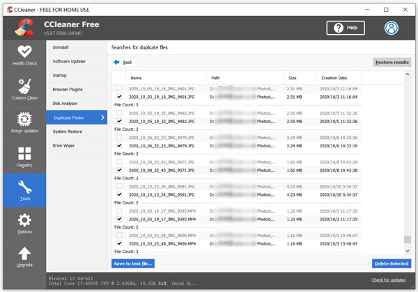 Eliminar archivo seleccionado