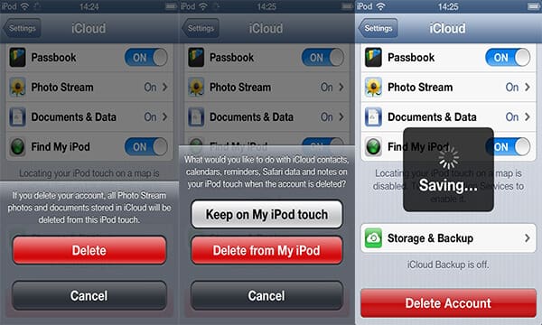 Eliminar la cuenta de iCloud