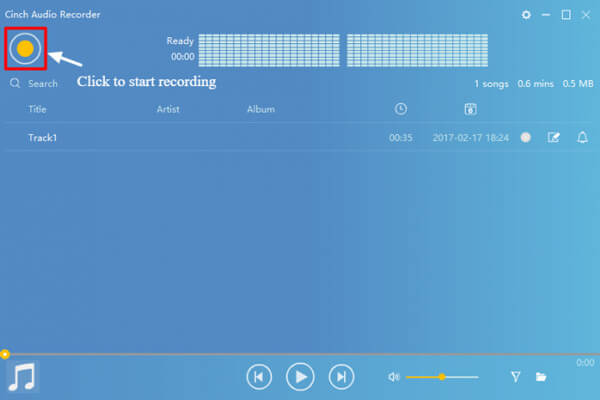 Comience a grabar música con Cinch Audio Recorder
