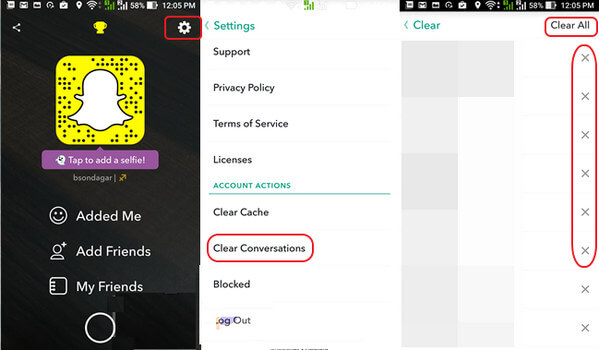 Cómo eliminar el historial de Snapchat en iPhone Android