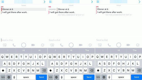 Eliminar mensajes guardados en Snapchat