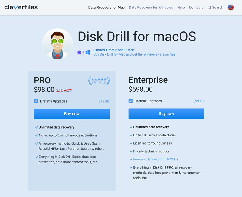 Precio de Disk Drill Pro