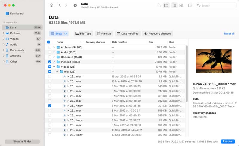 Utilice Disk Drill para recuperar datos en Mac