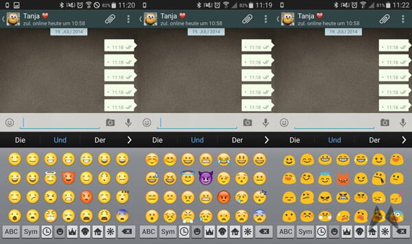 Emoji Swither en Android para iPhone Emojis