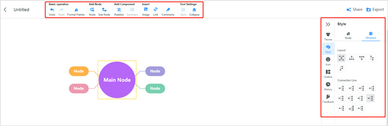 Crear mapa de empatía MindOnMap