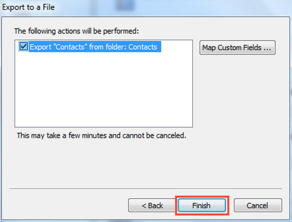 Asegúrese de exportar contactos desde Outlook 2010