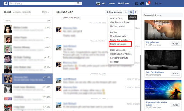 Cómo eliminar mensajes de Facebook de la página de inicio de Facebook