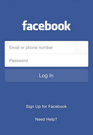 Inicie sesión en la aplicación de Facebook en un teléfono Android o iPhone