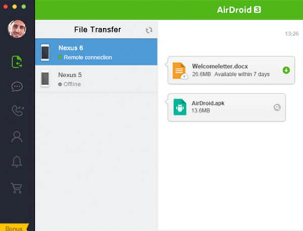 Escritorio AirDroid para Mac