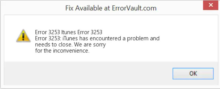 Error de iTunes 3253