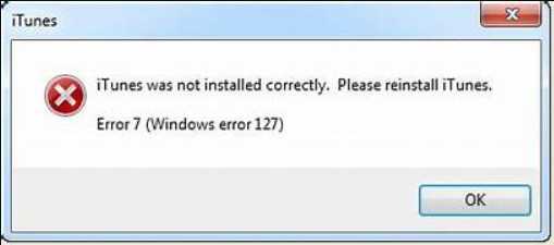 Error de iTunes 7