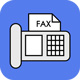 Icono de fax fácil