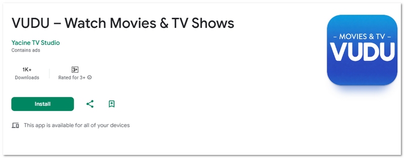Aplicación gratuita de películas Vudu