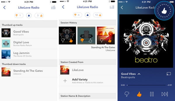 Aplicación Pandora Radio para iPhone