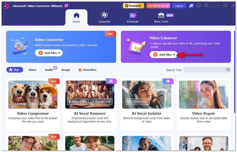 Haz clic en Agregar archivos