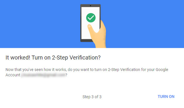 Activa la verificación en dos pasos