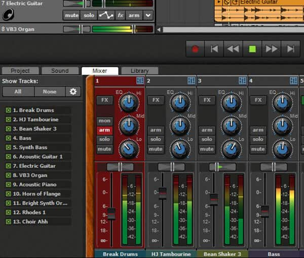 Grabadora de audio HD Mixcraft8