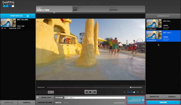 Convertir video GoPro