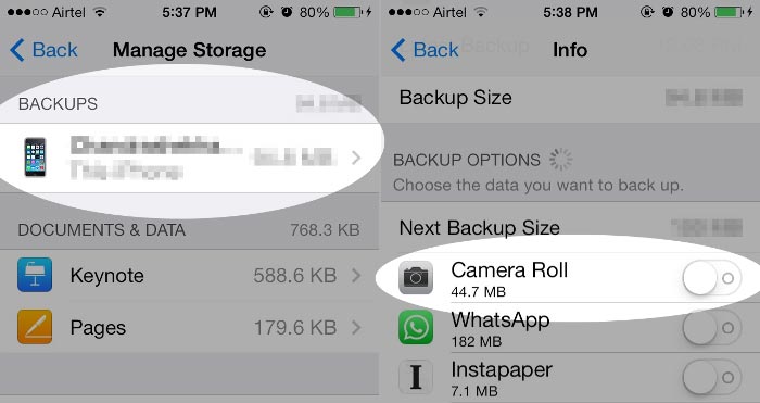 Eliminar fotos de iCloud de la configuración de iPhone