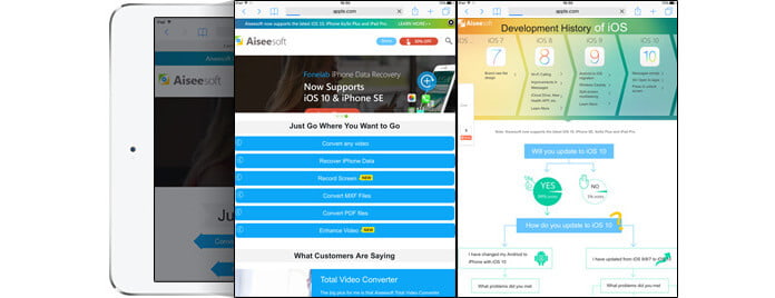Usar pantalla dividida en Safari en iPad