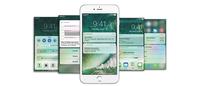 iOS 10 Nueva pantalla de bloqueo