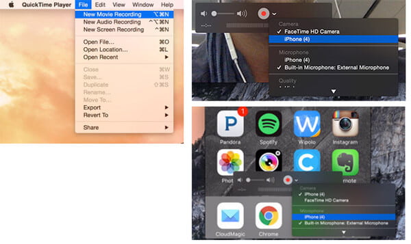 QuickTime Player para grabar la pantalla de iOS