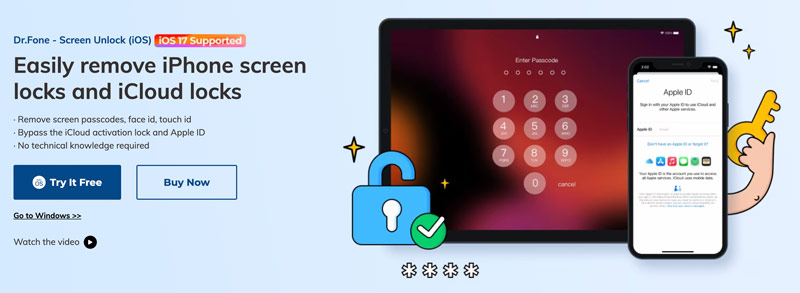 Dr.Fone Desbloqueo de Pantalla Software iOS