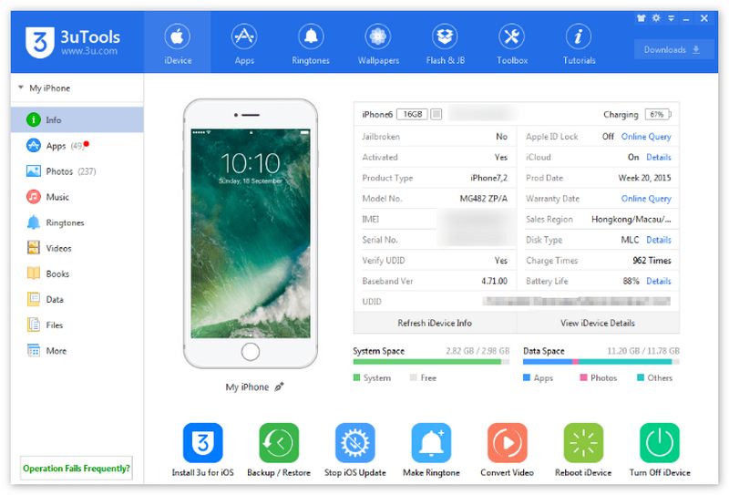 Solución gratuita para eludir el bloqueo del iPad con 3utool