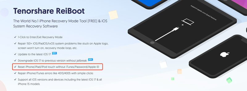 Desbloqueador de iPad Tenorshare ReiBoot gratuito