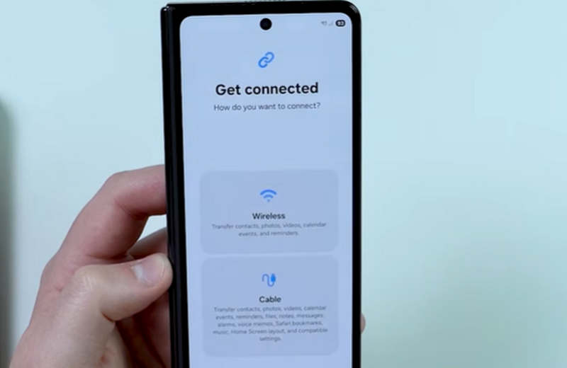 Seleccione el método de conexión Samsung