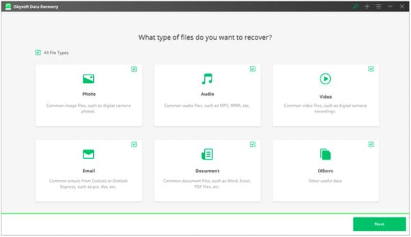 Recuperación de datos de Iskysoft