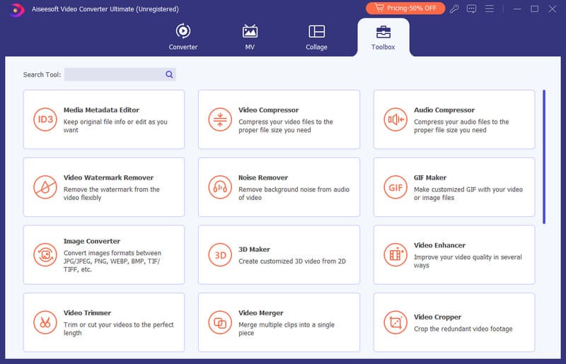 Caja de herramientas definitiva de Aiseesoft Video Converter