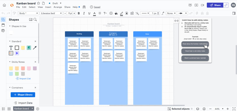 Usar la característica clave de Lucidchart