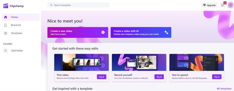 microsoft clipchamp