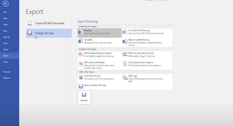 Exportar diagrama de Visio