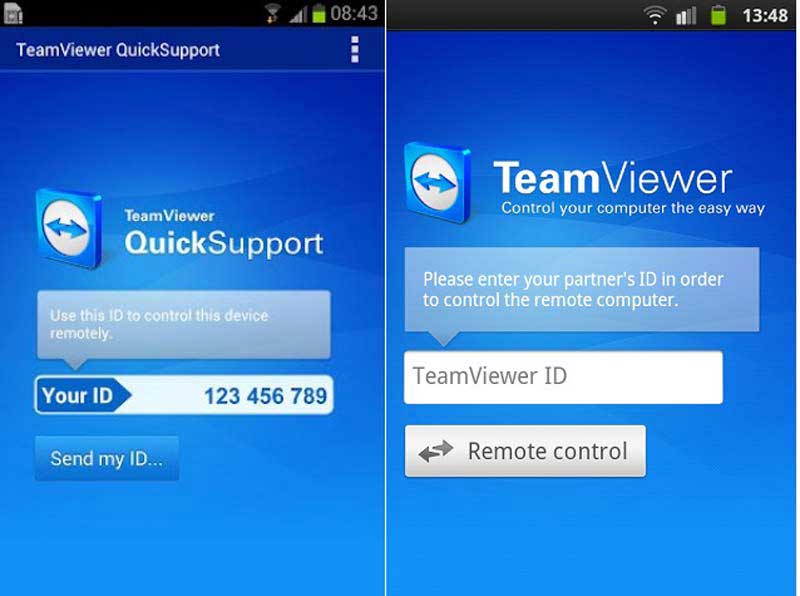 Aplicación TeamViewer