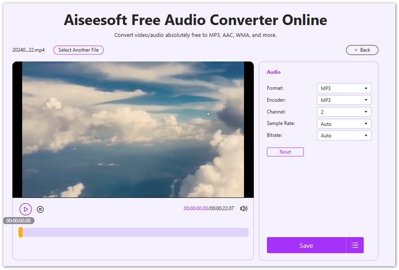 Aiseesoft Audio Converter Online